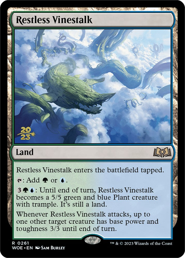 Restless Vinestalk [Wilds of Eldraine Prerelease Promos] | Lots Moore NSW