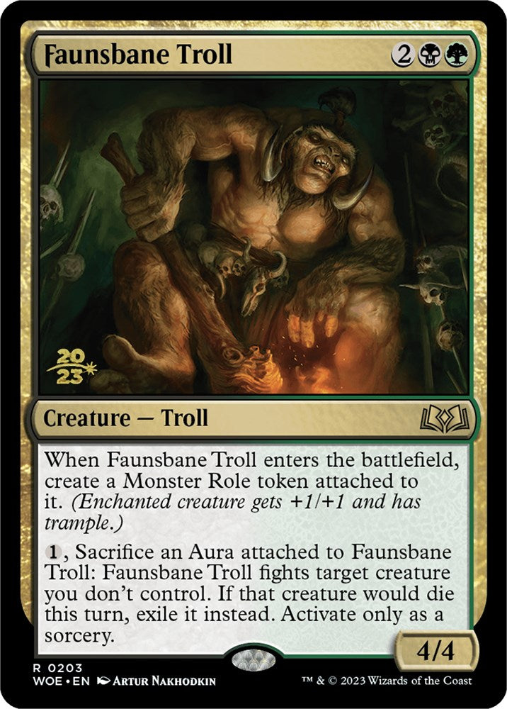 Faunsbane Troll [Wilds of Eldraine Prerelease Promos] | Lots Moore NSW