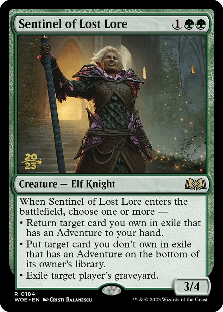 Sentinel of Lost Lore [Wilds of Eldraine Prerelease Promos] | Lots Moore NSW