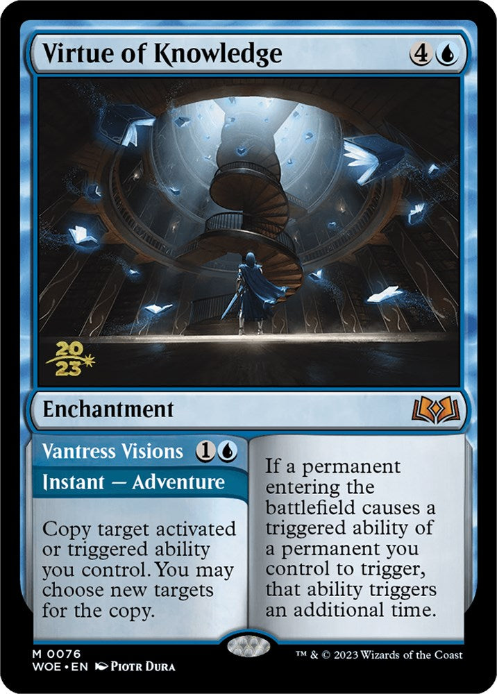 Virtue of Knowledge // Vantress Visions (Promo Pack) [Wilds of Eldraine Promos] | Lots Moore NSW