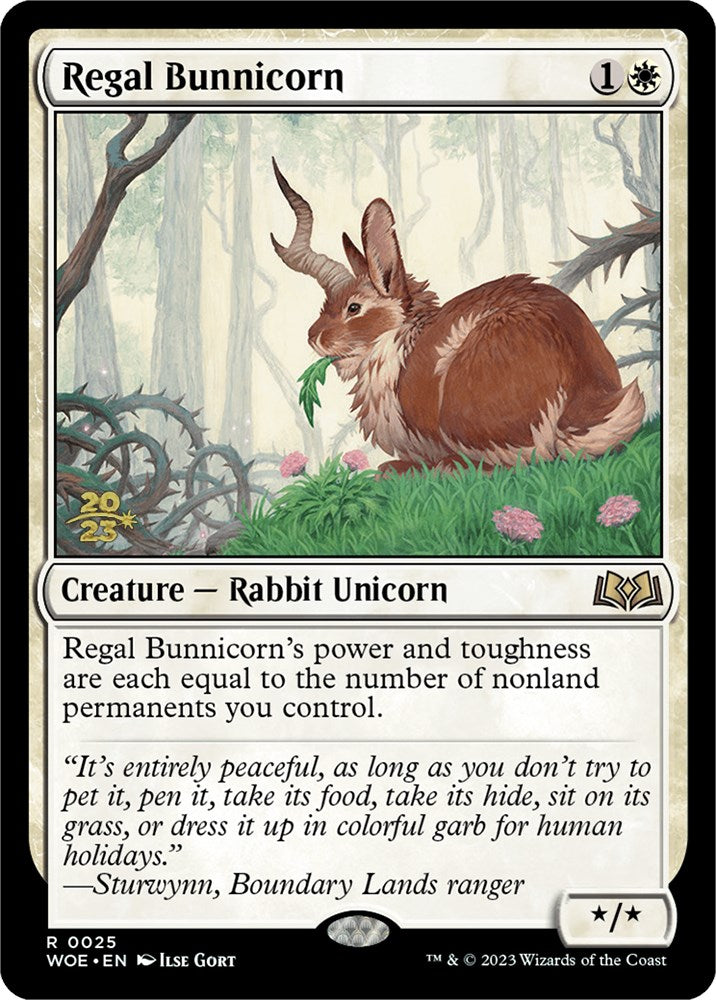 Regal Bunnicorn [Wilds of Eldraine Prerelease Promos] | Lots Moore NSW