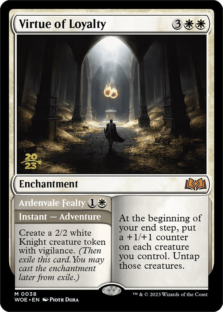 Virtue of Loyalty // Ardenvale Fealty [Wilds of Eldraine Prerelease Promos] | Lots Moore NSW
