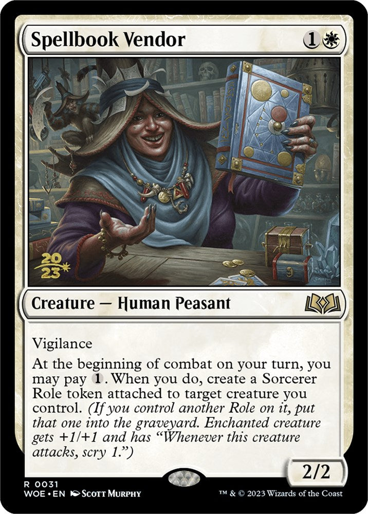 Spellbook Vendor [Wilds of Eldraine Prerelease Promos] | Lots Moore NSW