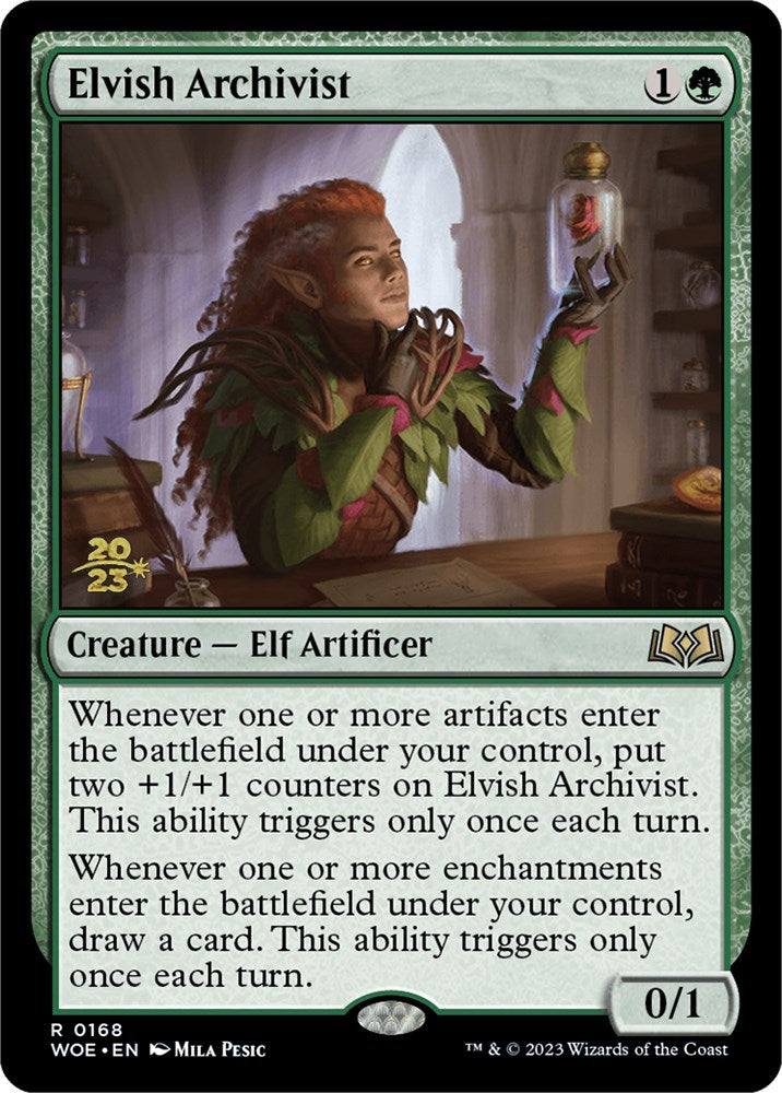 Elvish Archivist [Wilds of Eldraine Prerelease Promos] | Lots Moore NSW