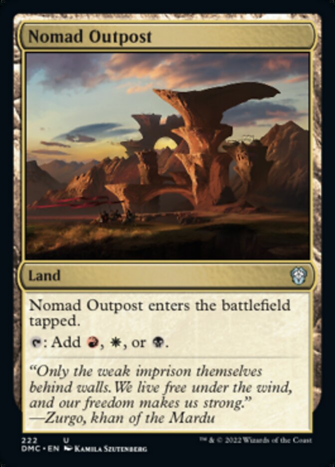 Nomad Outpost [Dominaria United Commander] | Lots Moore NSW