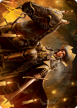 Seasoned Cathar Art Card (Gold-Stamped Signature) [Innistrad: Midnight Hunt Art Series] | Lots Moore NSW