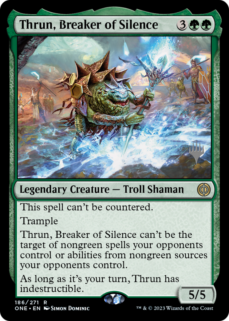 Thrun, Breaker of Silence (Promo Pack) [Phyrexia: All Will Be One Promos] | Lots Moore NSW