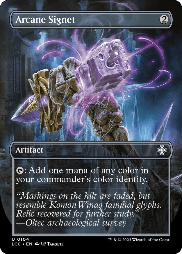 Arcane Signet (Borderless) [The Lost Caverns of Ixalan Commander] | Lots Moore NSW