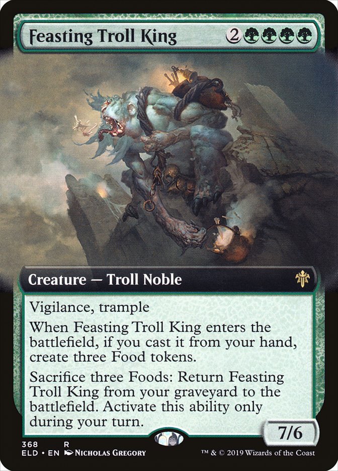 Feasting Troll King (Extended Art) [Throne of Eldraine] | Lots Moore NSW