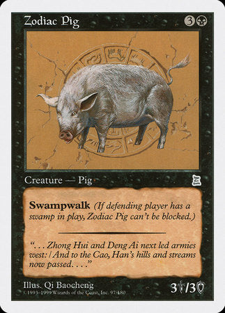 Zodiac Pig [Portal Three Kingdoms] | Lots Moore NSW