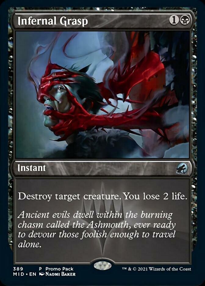 Infernal Grasp (Promo Pack) [Innistrad: Midnight Hunt Promos] | Lots Moore NSW