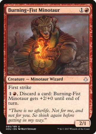 Burning-Fist Minotaur [Hour of Devastation] | Lots Moore NSW