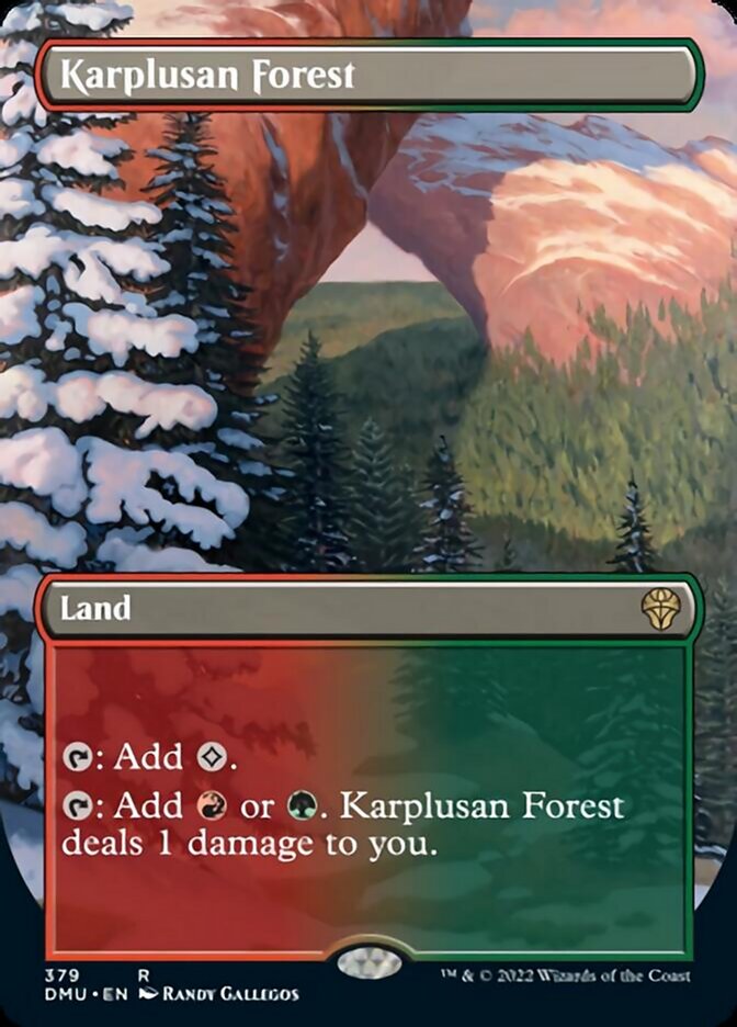 Karplusan Forest (Borderless Alternate Art) [Dominaria United] | Lots Moore NSW