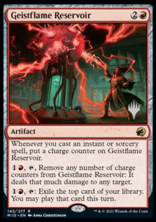 Geistflame Reservoir (Promo Pack) [Innistrad: Midnight Hunt Promos] | Lots Moore NSW