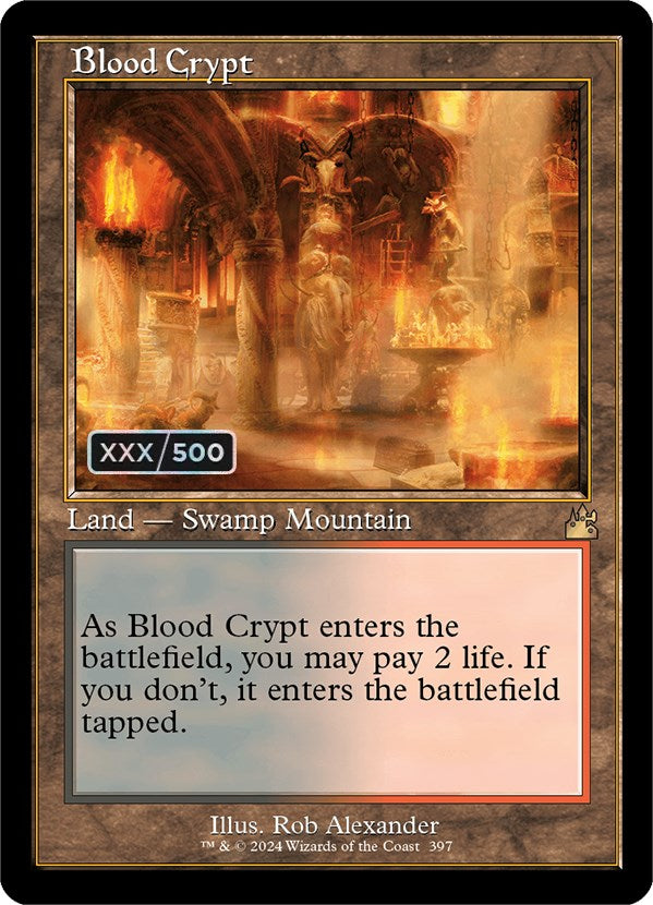 Blood Crypt (Retro) (Serialized) [Ravnica Remastered] | Lots Moore NSW