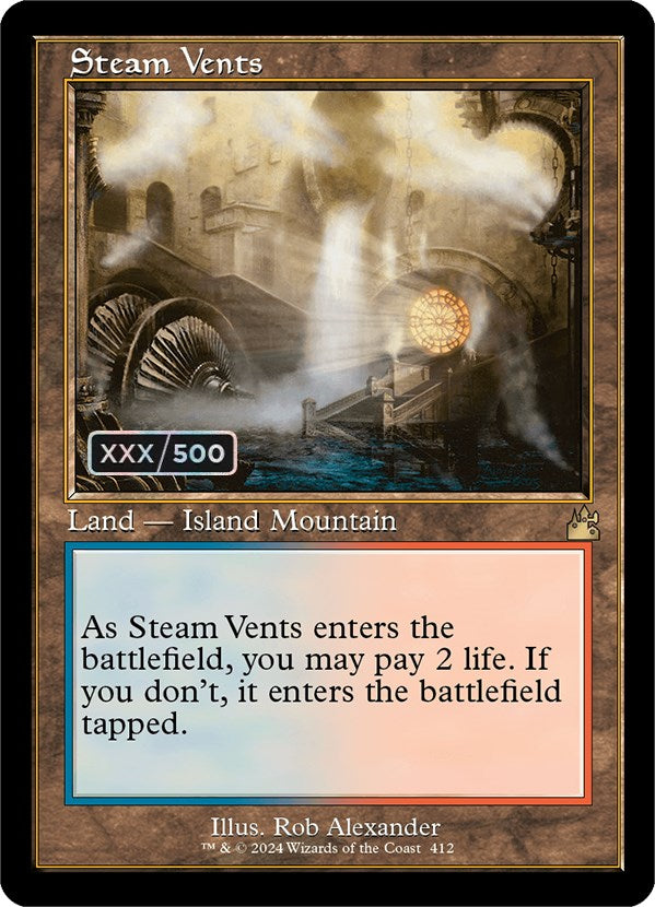 Steam Vents (Retro) (Serialized) [Ravnica Remastered] | Lots Moore NSW