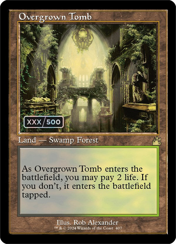 Overgrown Tomb (Retro) (Serialized) [Ravnica Remastered] | Lots Moore NSW