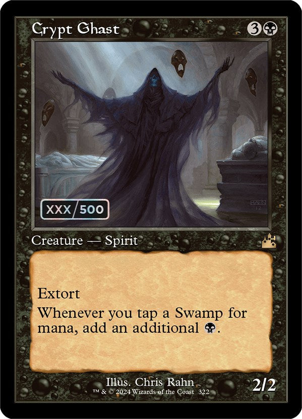 Crypt Ghast (Retro) (Serialized) [Ravnica Remastered] | Lots Moore NSW