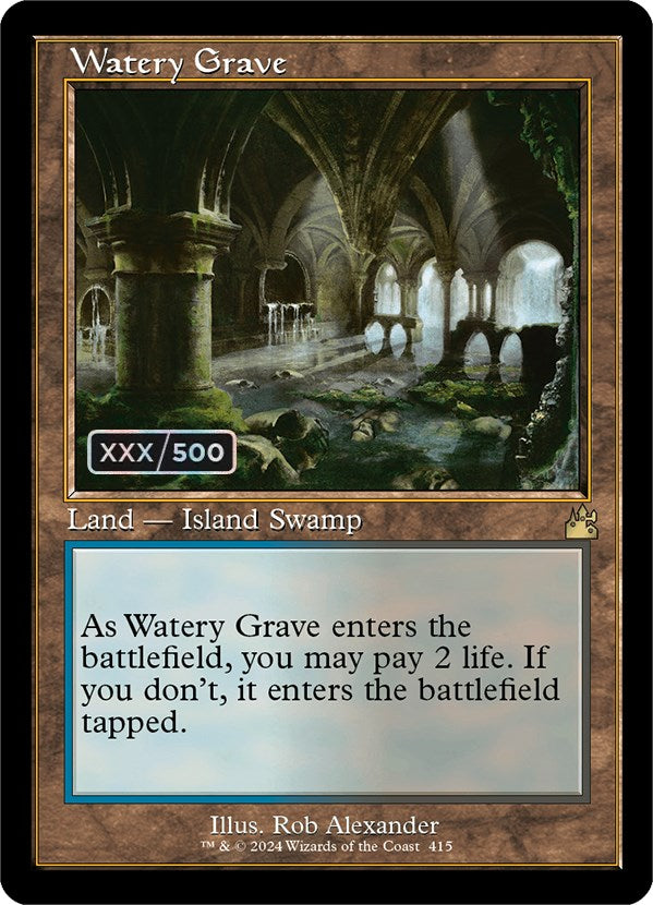 Watery Grave (Retro) (Serialized) [Ravnica Remastered] | Lots Moore NSW