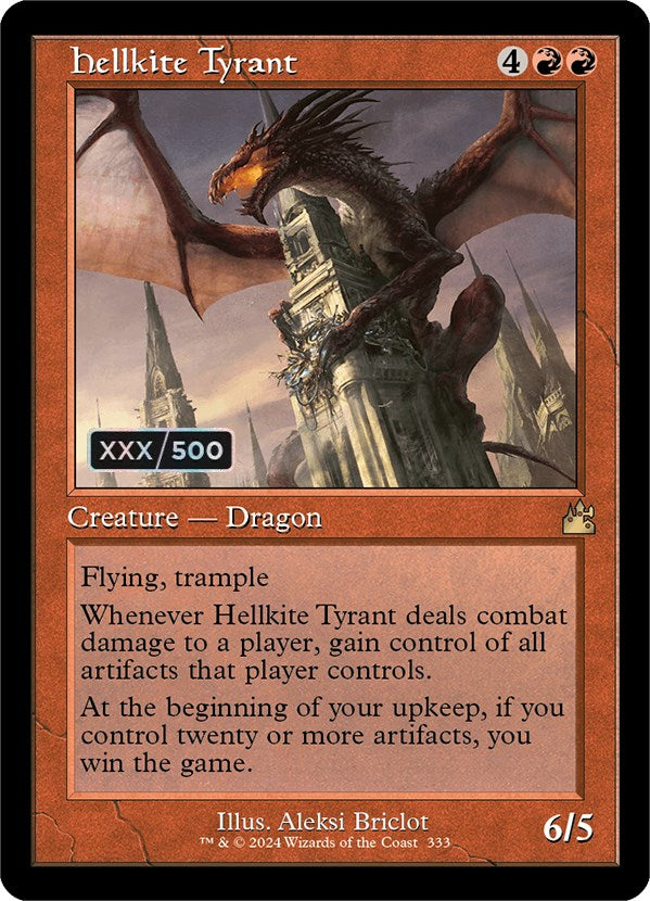 Hellkite Tyrant (Retro) (Serialized) [Ravnica Remastered] | Lots Moore NSW