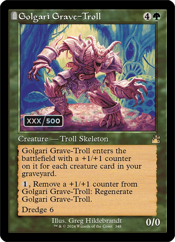 Golgari Grave-Troll (Retro) (Serialized) [Ravnica Remastered] | Lots Moore NSW