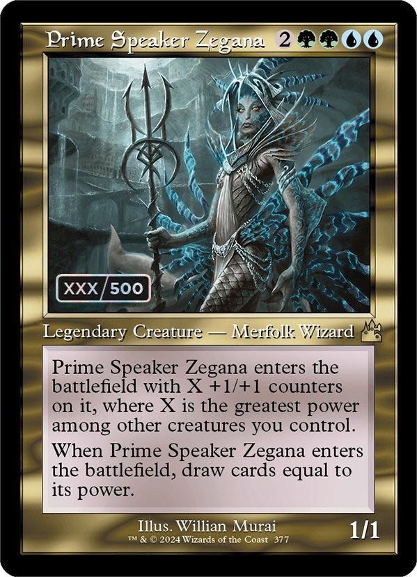 Prime Speaker Zegana (Retro) (Serialized) [Ravnica Remastered] | Lots Moore NSW