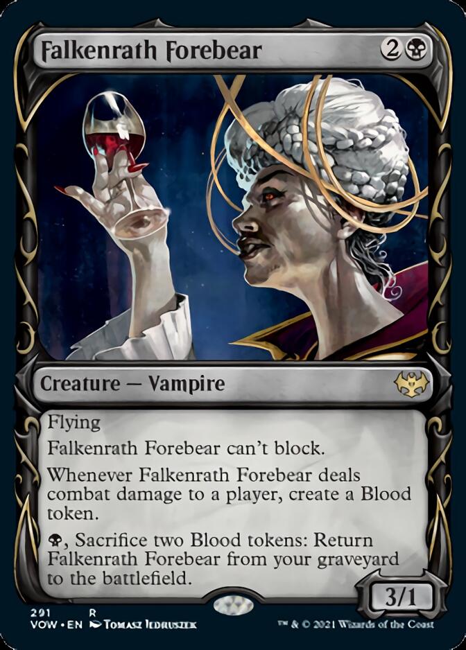 Falkenrath Forebear (Showcase Fang Frame) [Innistrad: Crimson Vow] | Lots Moore NSW