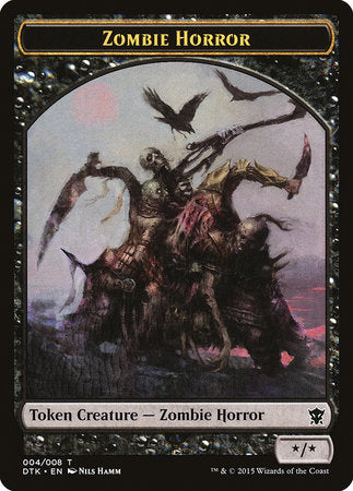 Zombie Horror Token [Dragons of Tarkir Tokens] | Lots Moore NSW