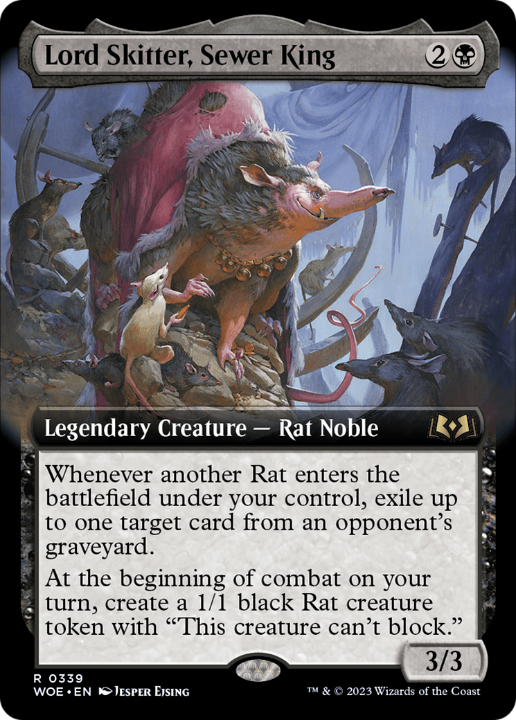 Lord Skitter, Sewer King (Extended Art) [Wilds of Eldraine] | Lots Moore NSW