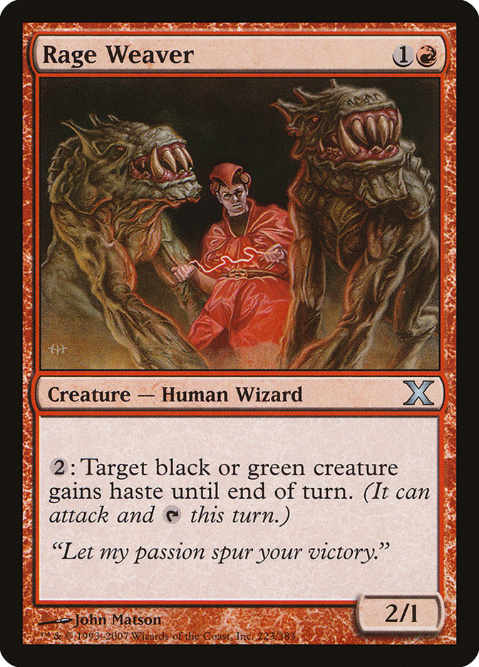 Rage Weaver [Tenth Edition] | Lots Moore NSW