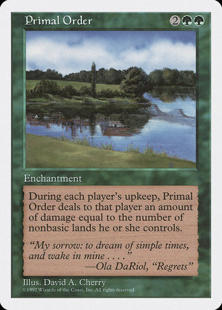 Primal Order [Fifth Edition] | Lots Moore NSW