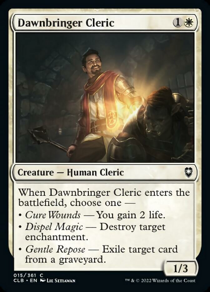 Dawnbringer Cleric [Commander Legends: Battle for Baldur's Gate] | Lots Moore NSW