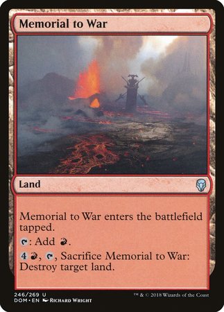 Memorial to War [Dominaria] | Lots Moore NSW