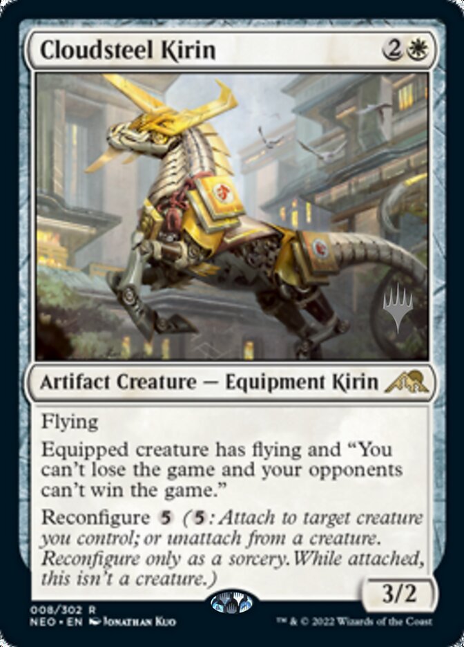 Cloudsteel Kirin (Promo Pack) [Kamigawa: Neon Dynasty Promos] | Lots Moore NSW