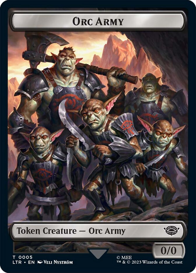 Orc Army Token (05) [The Lord of the Rings: Tales of Middle-Earth Tokens] | Lots Moore NSW