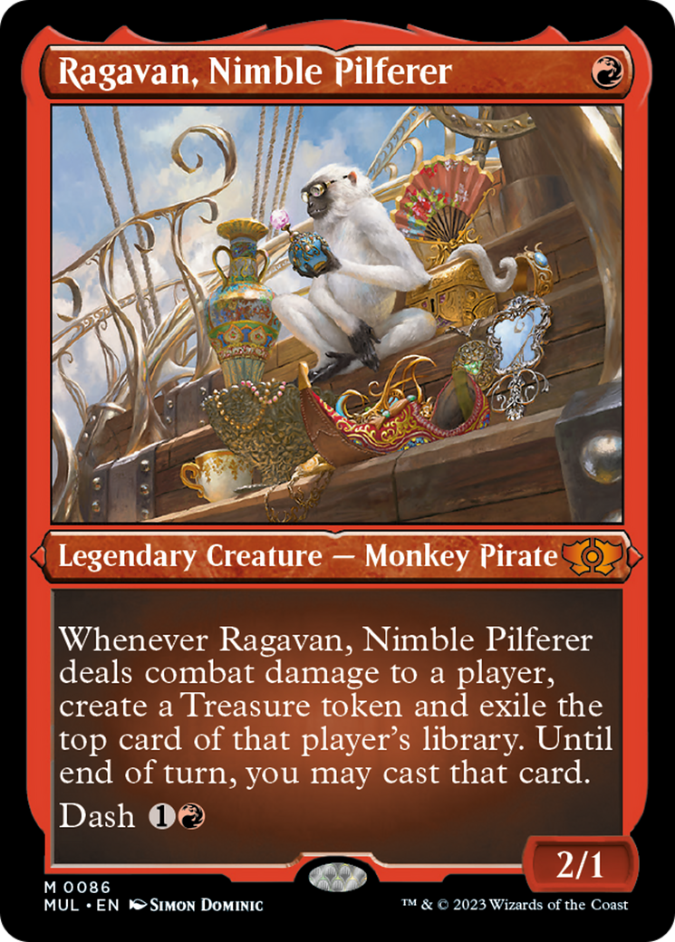 Ragavan, Nimble Pilferer (Foil Etched) [Multiverse Legends] | Lots Moore NSW