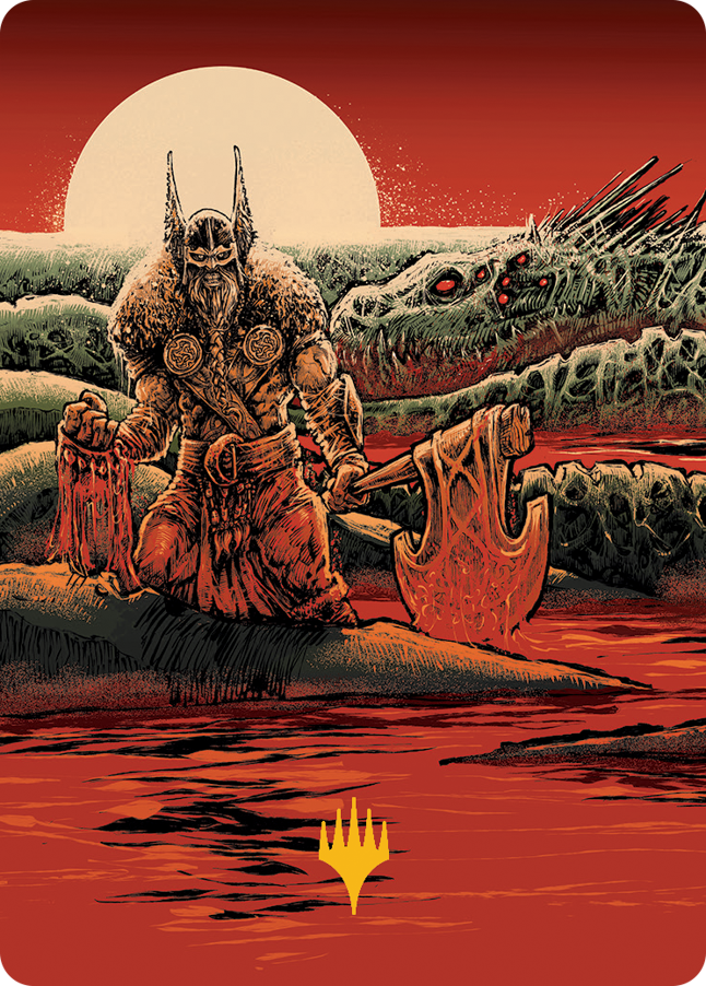 Fynn, the Fangbearer Art Card (Gold-Stamped Signature) [March of the Machine Art Series] | Lots Moore NSW