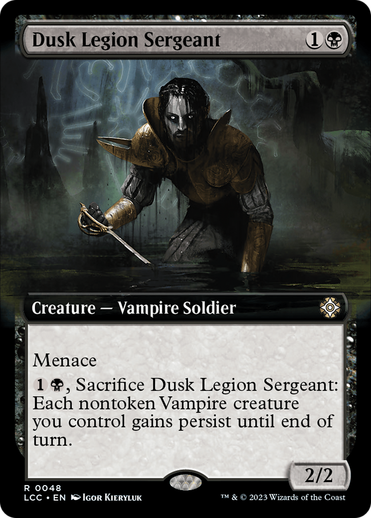 Dusk Legion Sergeant (Extended Art) [The Lost Caverns of Ixalan Commander] | Lots Moore NSW