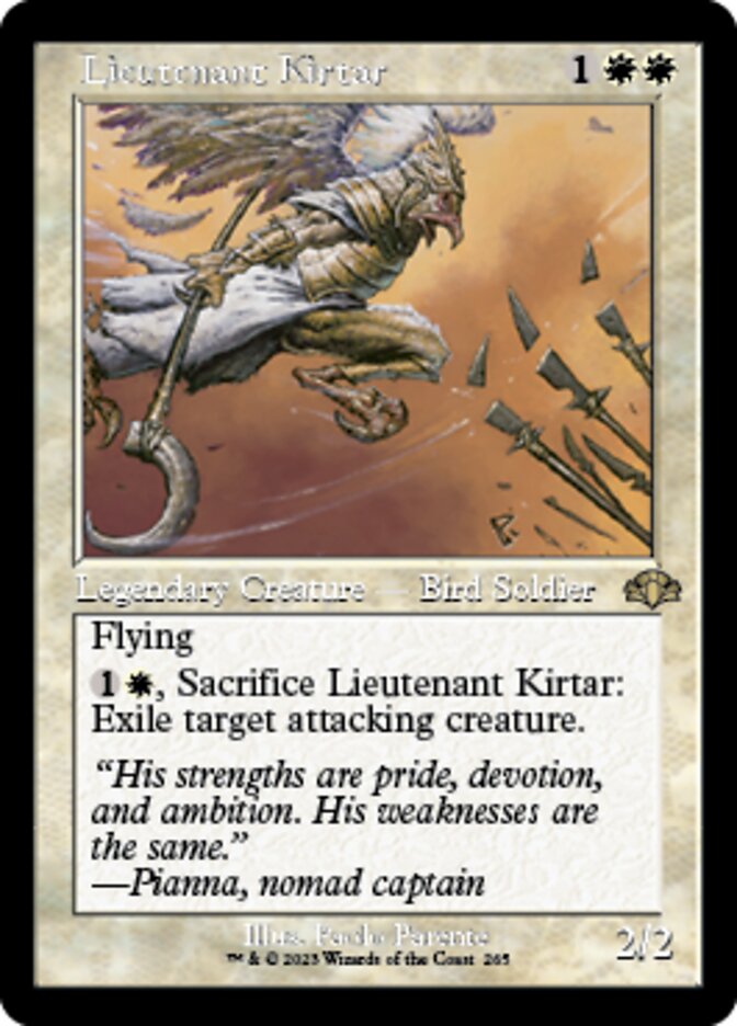 Lieutenant Kirtar (Retro) [Dominaria Remastered] | Lots Moore NSW