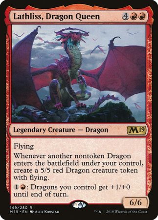 Lathliss, Dragon Queen [Core Set 2019] | Lots Moore NSW