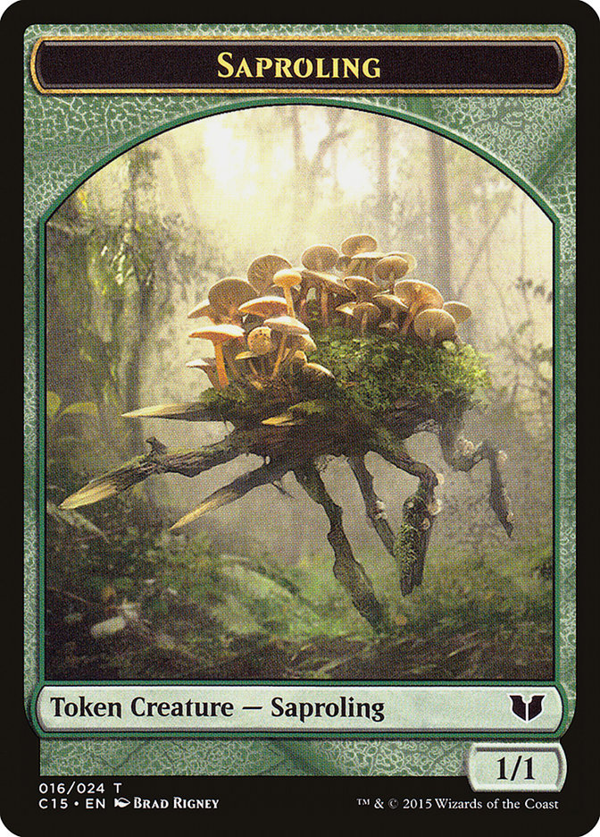 Elephant // Saproling Double-Sided Token [Commander 2015 Tokens] | Lots Moore NSW