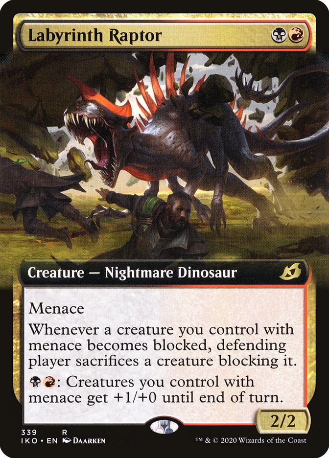 Labyrinth Raptor (Extended Art) [Ikoria: Lair of Behemoths] | Lots Moore NSW