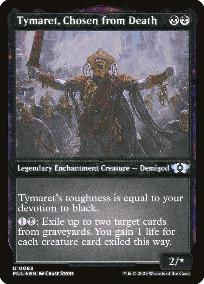 Tymaret, Chosen from Death (Foil Etched) [Multiverse Legends] | Lots Moore NSW