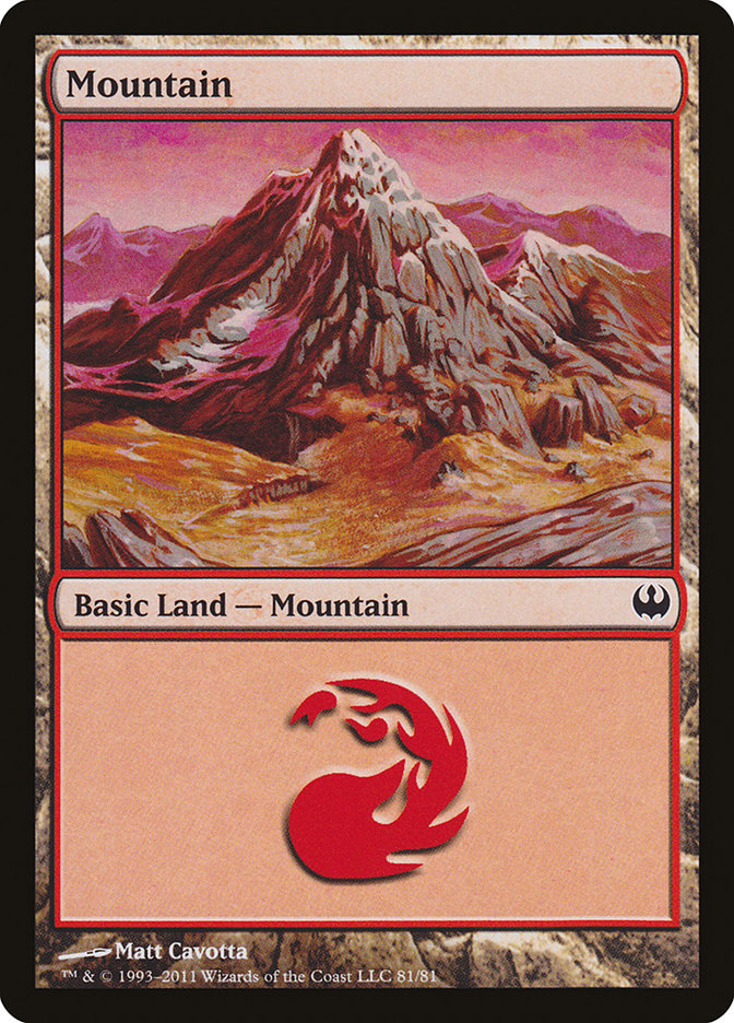 Mountain (81) [Duel Decks: Knights vs. Dragons] | Lots Moore NSW