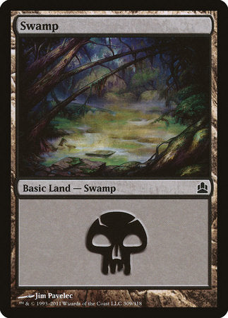 Swamp (309) [Commander 2011] | Lots Moore NSW