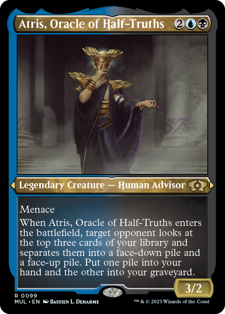 Atris, Oracle of Half-Truths (Foil Etched) [Multiverse Legends] | Lots Moore NSW