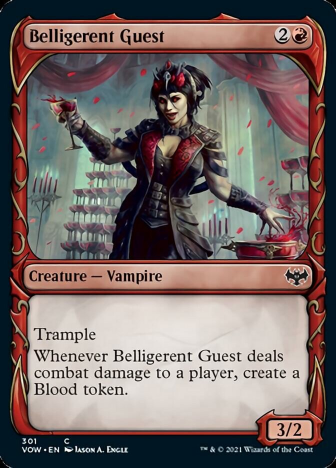 Belligerent Guest (Showcase Fang Frame) [Innistrad: Crimson Vow] | Lots Moore NSW