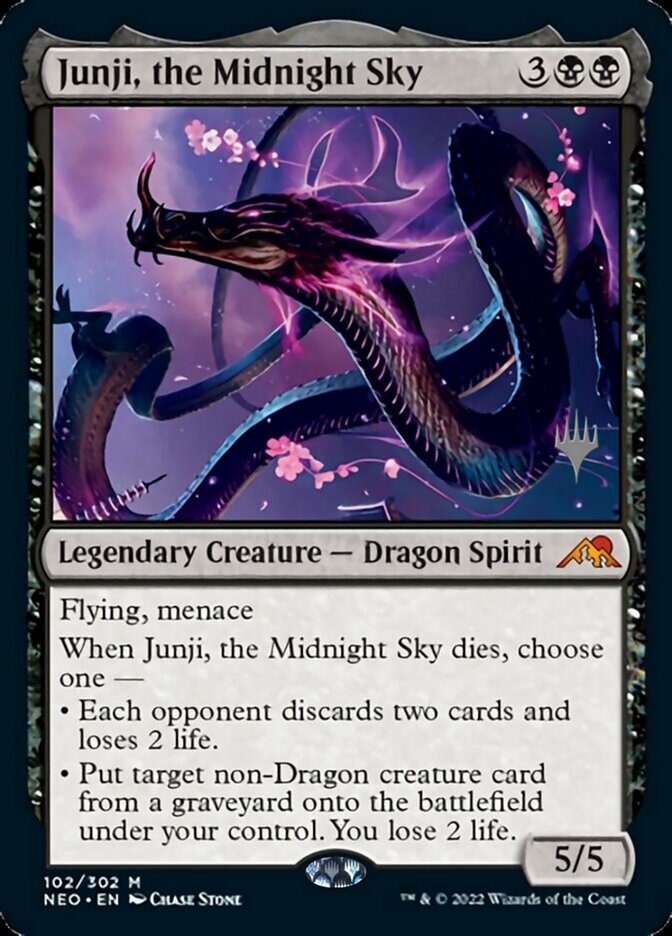 Junji, the Midnight Sky (Promo Pack) [Kamigawa: Neon Dynasty Promos] | Lots Moore NSW