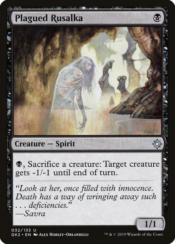 Plagued Rusalka [Ravnica Allegiance Guild Kit] | Lots Moore NSW