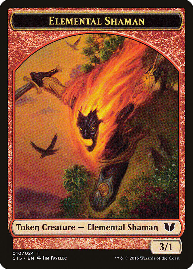 Elemental Shaman Token [Commander 2015 Tokens] | Lots Moore NSW